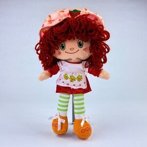 The Loyal Subjects Strawberry Shortcake Plush Rag Doll Red Yarn Hair 80s Retro